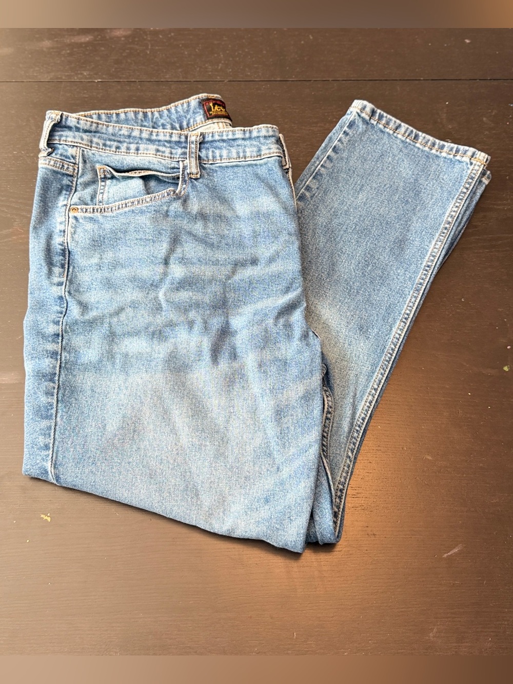 Lee Women's 14 Light Wash y2k retro 90’s High-Rise Button-Fly Jeans
